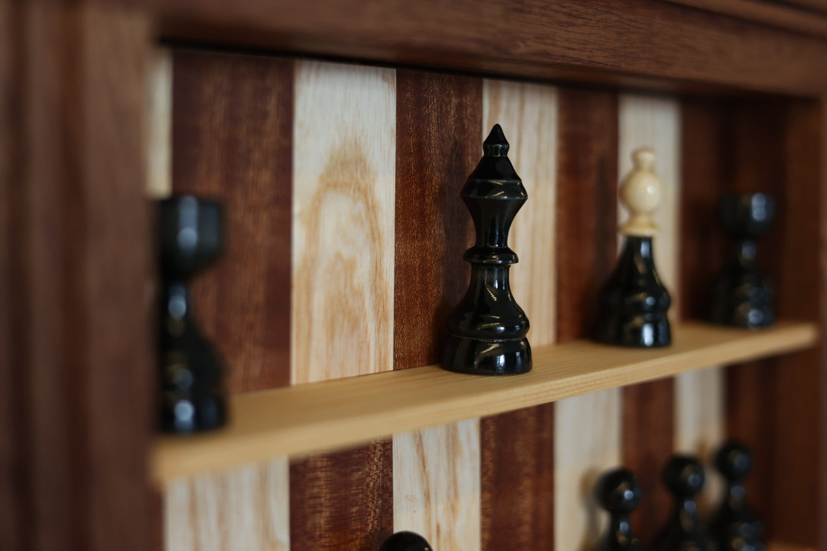 Wood Premium Gifts tablă de șah dublă ITime lapse chess!