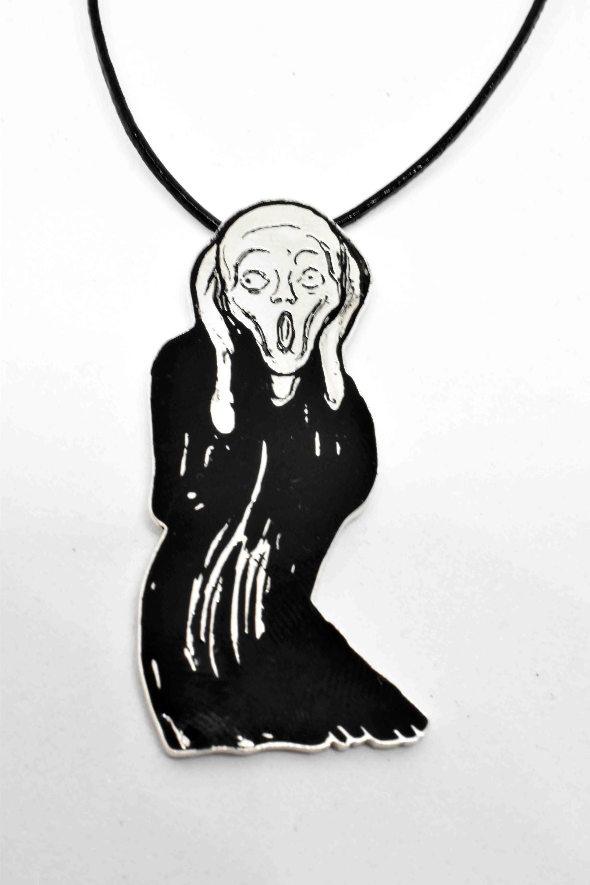 MATEI CRIȘAN pandantiv din argint  "The Scream"  de  Edvard Munch
