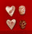 LILIANA BASARAB broșe din ceramică inimă, lună sau Memento mori