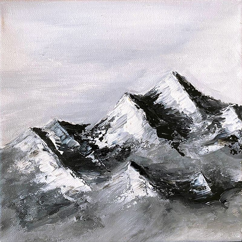 Lara Zhuravska acril Mountains 1