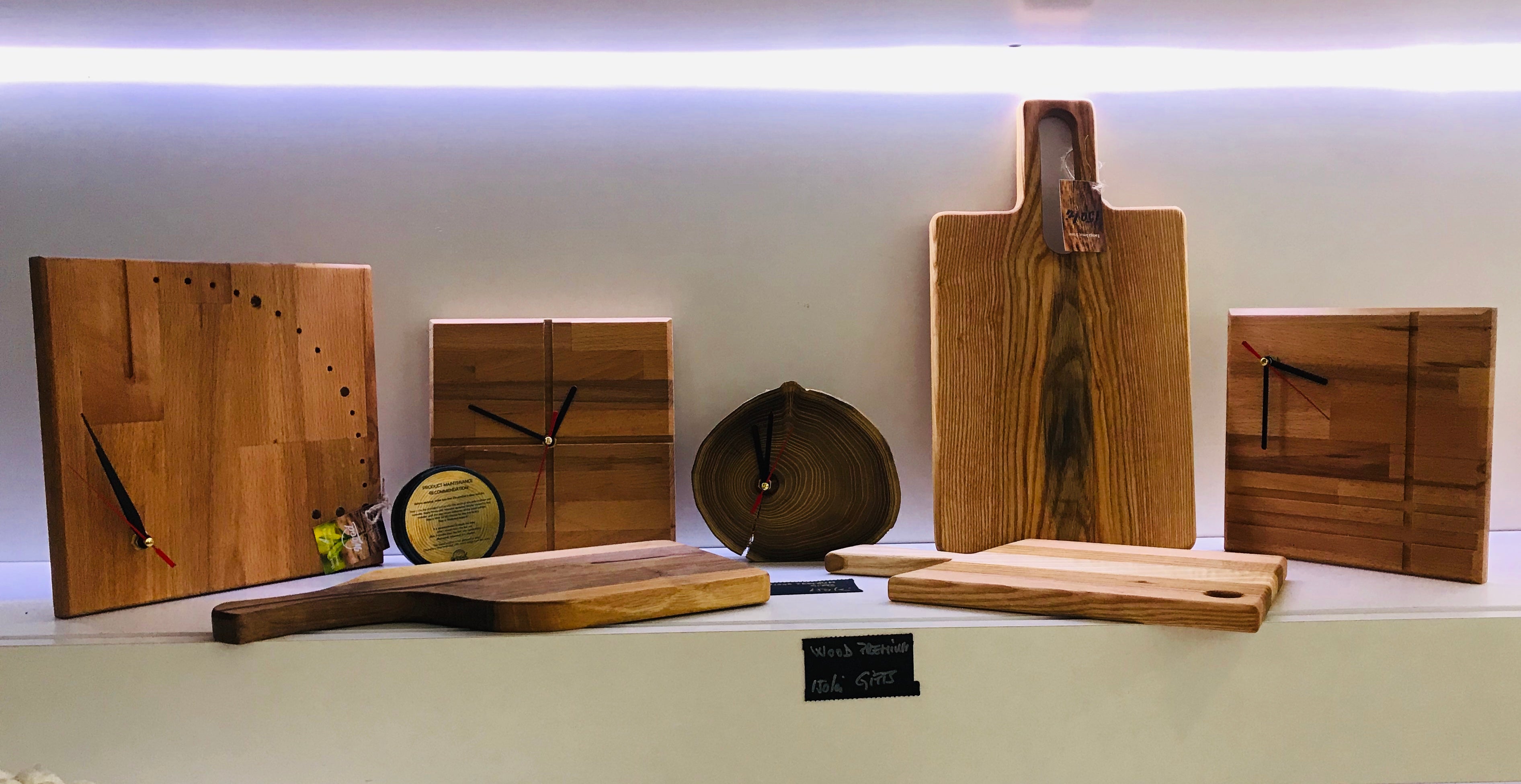 Wood Premium Gifts ceas de perete Tree