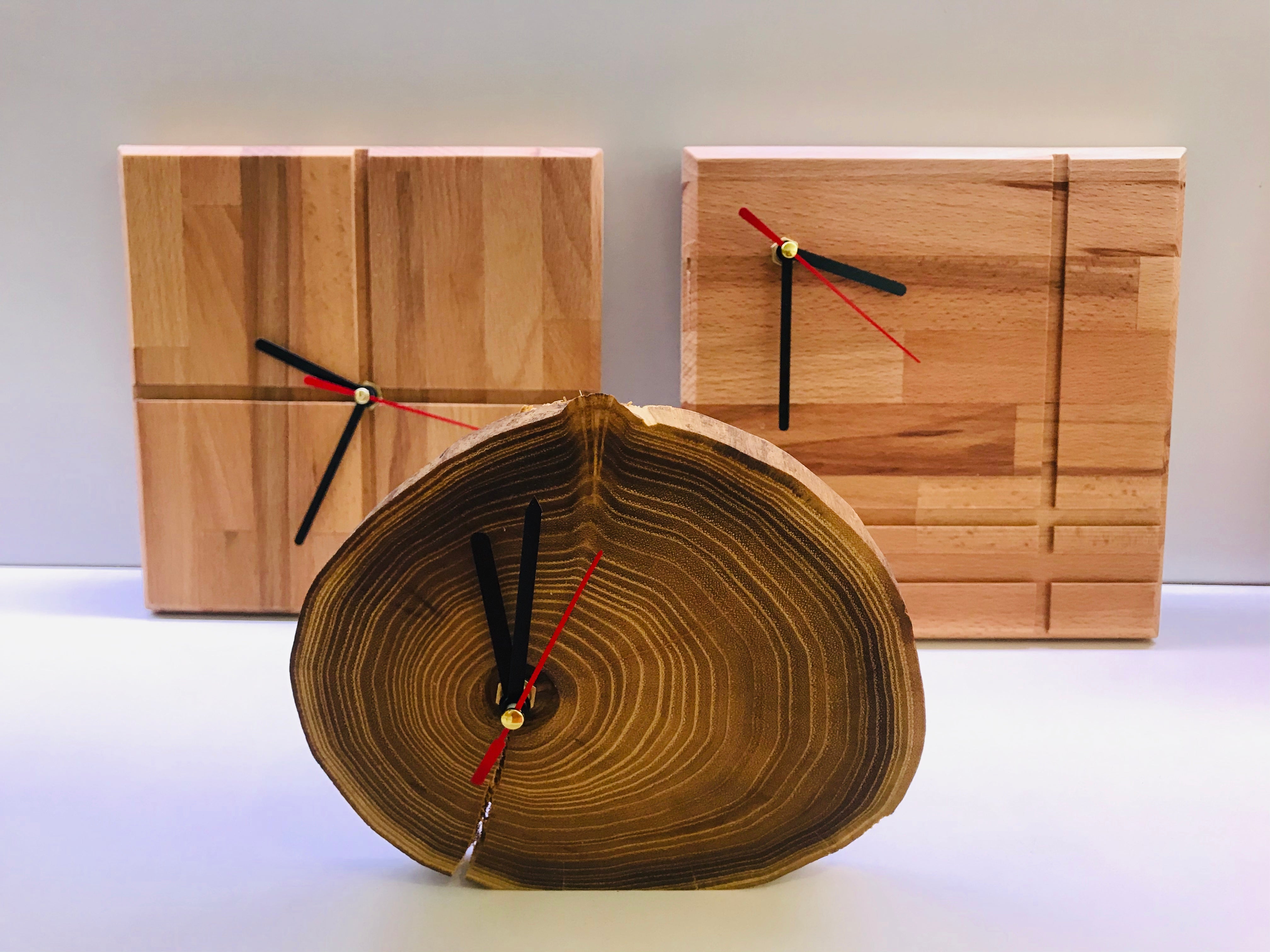 Wood Premium Gifts ceas de perete Simple  Square